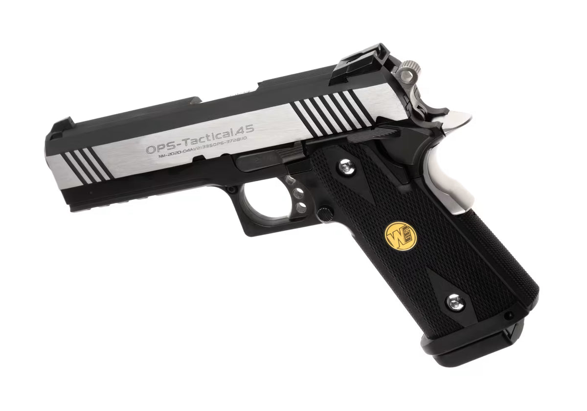WE Hi-Capa 4.3 OPS Full Metal GBB Airsoft-Pistole – Schwarz