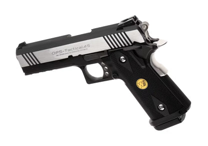 WE Hi-Capa 4.3 OPS Full Metal GBB Airsoft-Pistole – Schwarz
