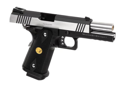 WE Hi-Capa 4.3 OPS Full Metal GBB Airsoft-Pistole – Schwarz
