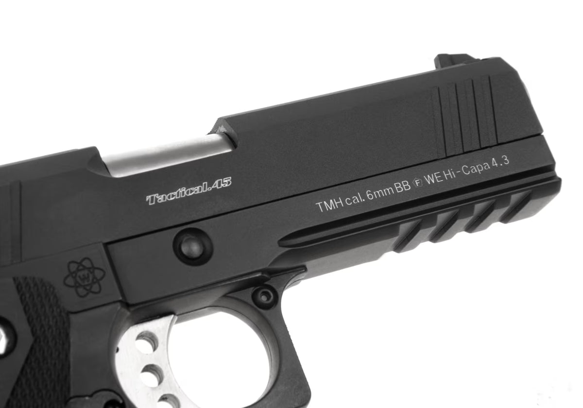 WE Hi-Capa 4.3 OPS Full Metal GBB Airsoft-Pistole – Schwarz