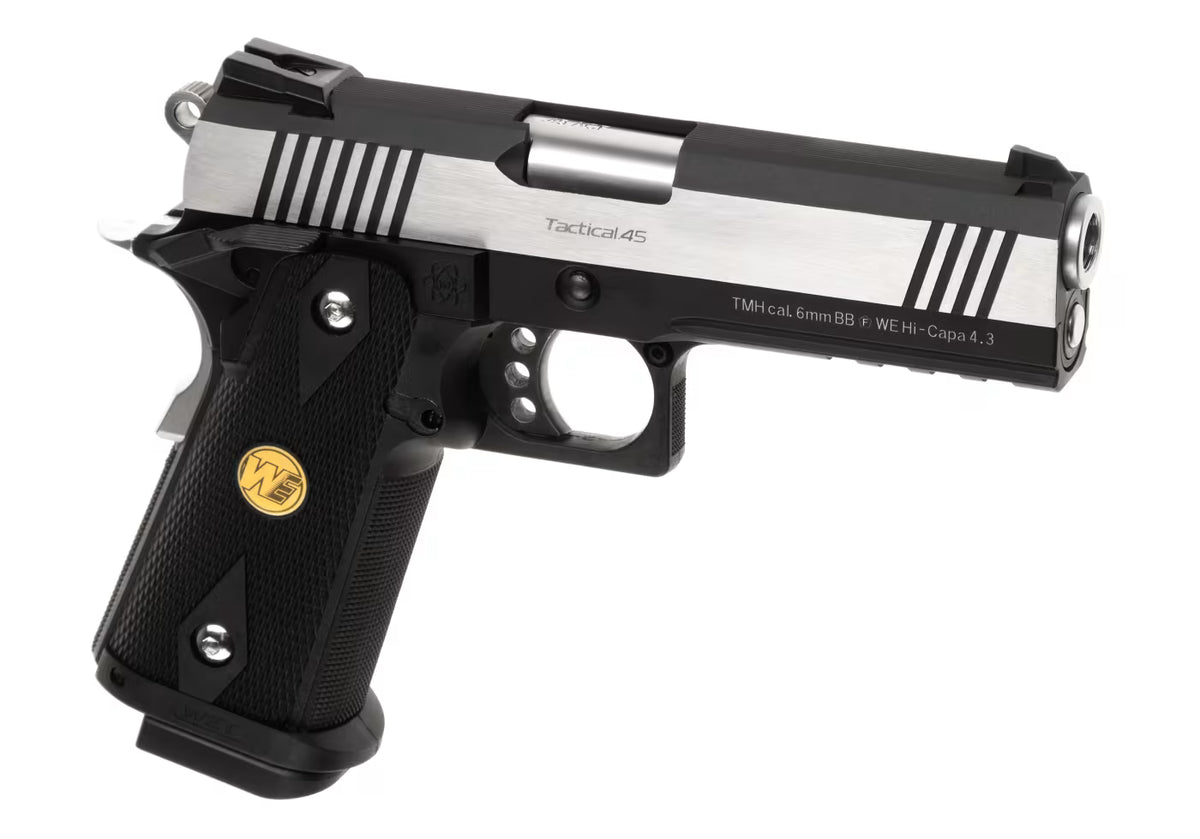 WE Hi-Capa 4.3 OPS Full Metal GBB Airsoft-Pistole – Schwarz