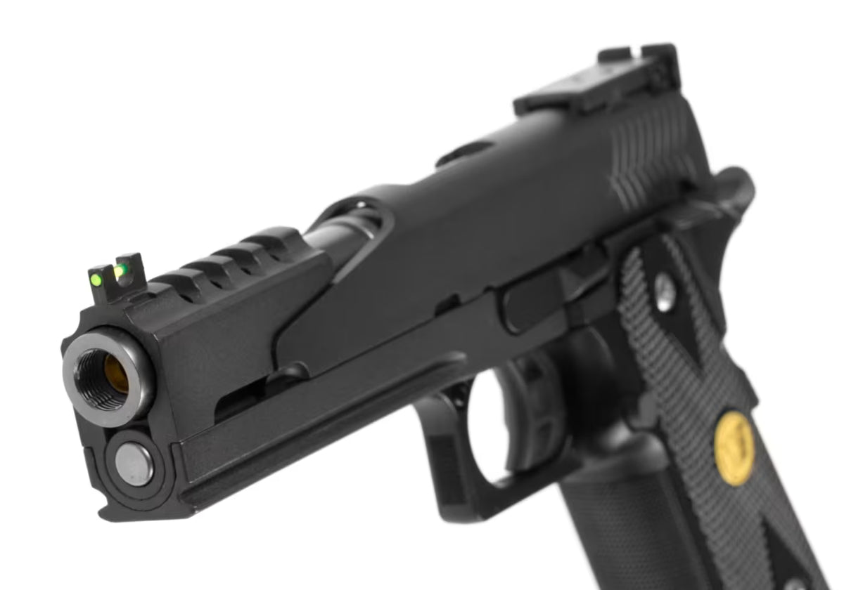 WE Hi-Capa 5.1 Full Metal Dragon Co2 Airsoft-Pistole – Schwarz