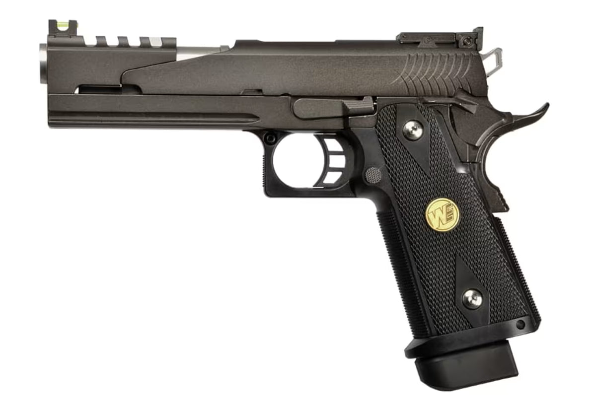 WE Hi-Capa 5.1 Full Metal Dragon GBB Airsoft-Pistole – Schwarz
