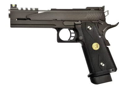 WE Hi-Capa 5.1 Full Metal Dragon GBB Airsoft-Pistole – Schwarz