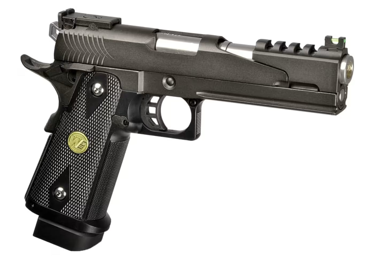 WE Hi-Capa 5.1 Full Metal Dragon GBB Airsoft-Pistole – Schwarz
