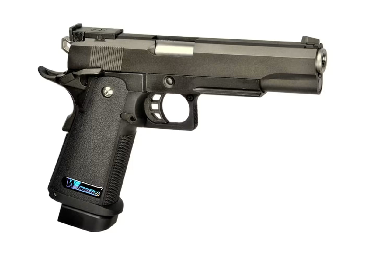 WE Hi-Capa 5.1 Full Metal GBB Airsoft-Pistole – Schwarz