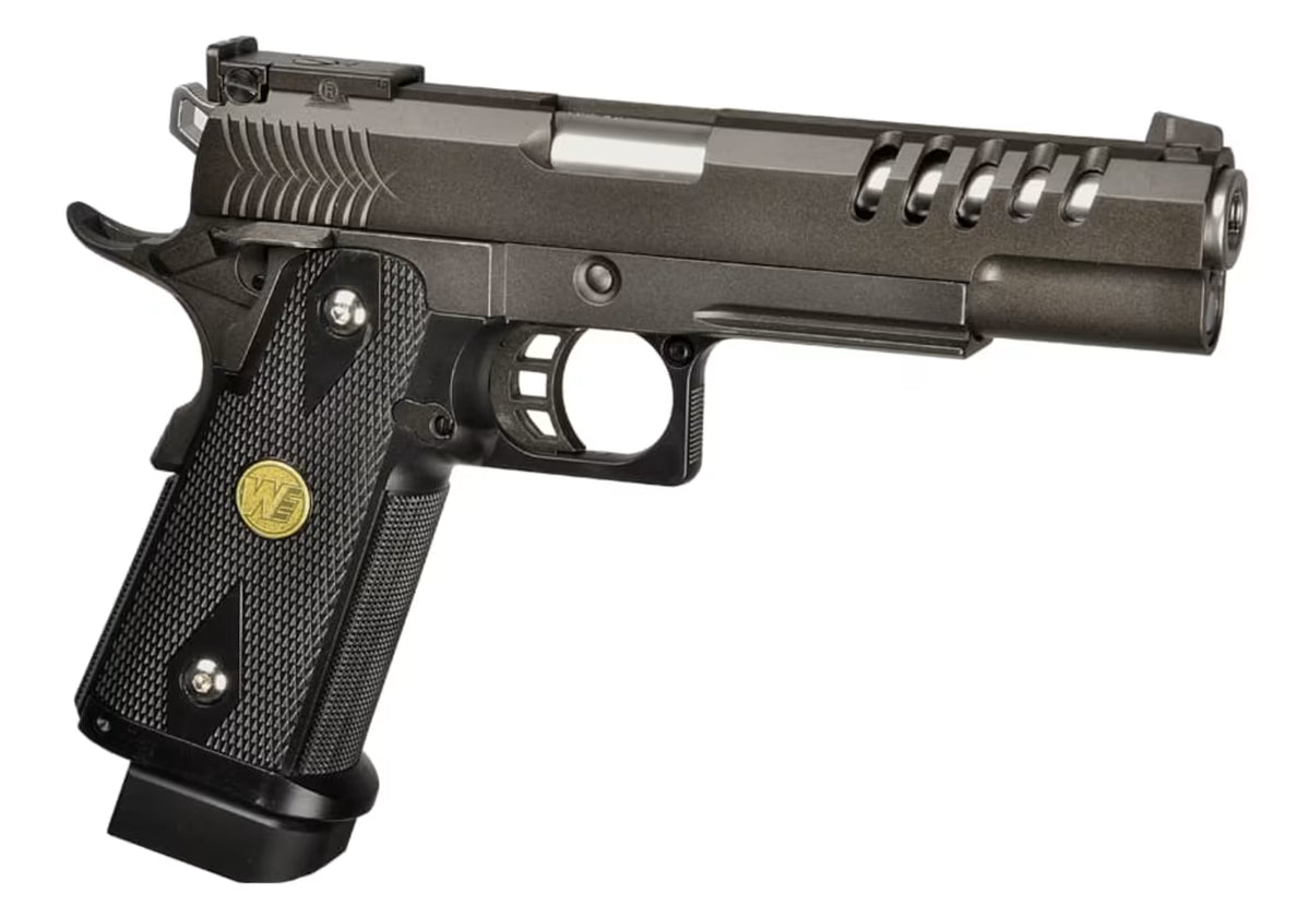WE Hi-Capa 5.1 K Full Metal GBB Airsoft-Pistole – Schwarz