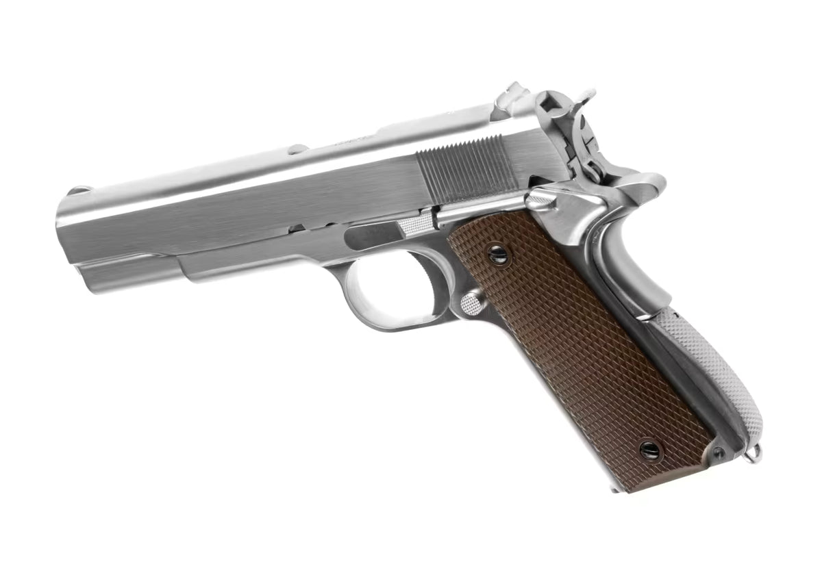WE M1911 Full Metal V3 GBB Airsoft-Pistole – Silber