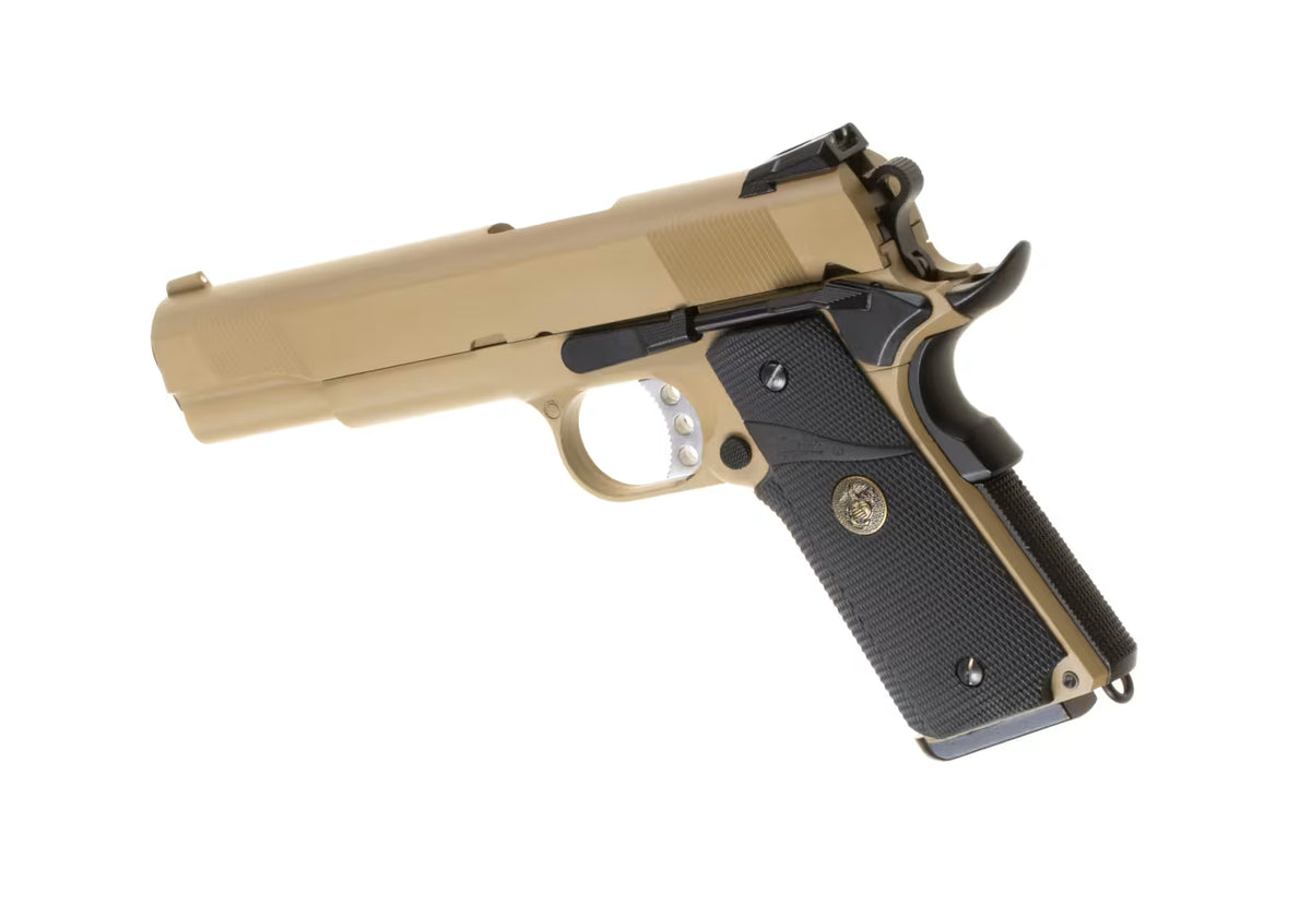WE M1911 MEU Full Metal GBB Airsoft-Pistole – Tan / Desert