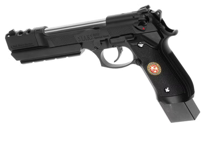 WE M92 Biohazard Extended Full Metal GBB Airsoft-Pistole – Schwarz