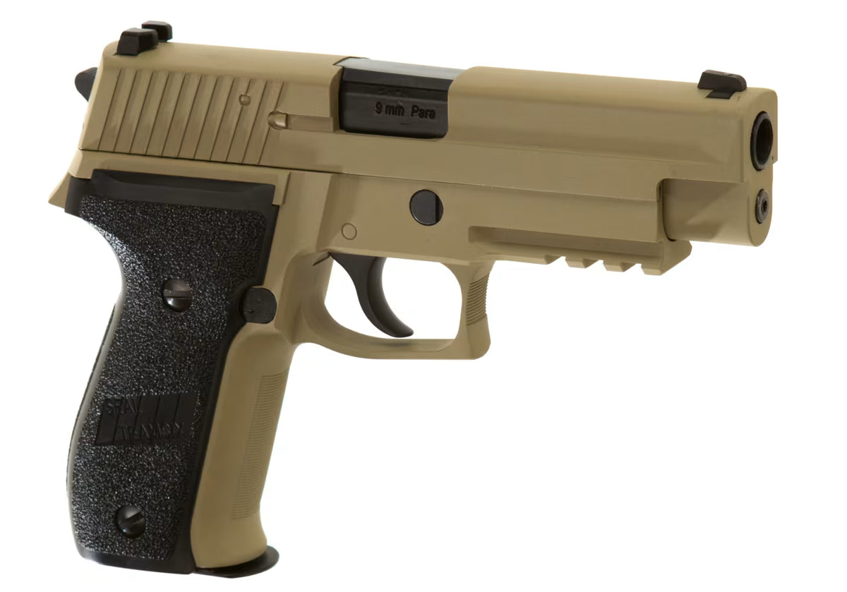 WE P226 Mk25 Navy Seals Full Metal GBB Airsoft-Pistole – Desert Tan