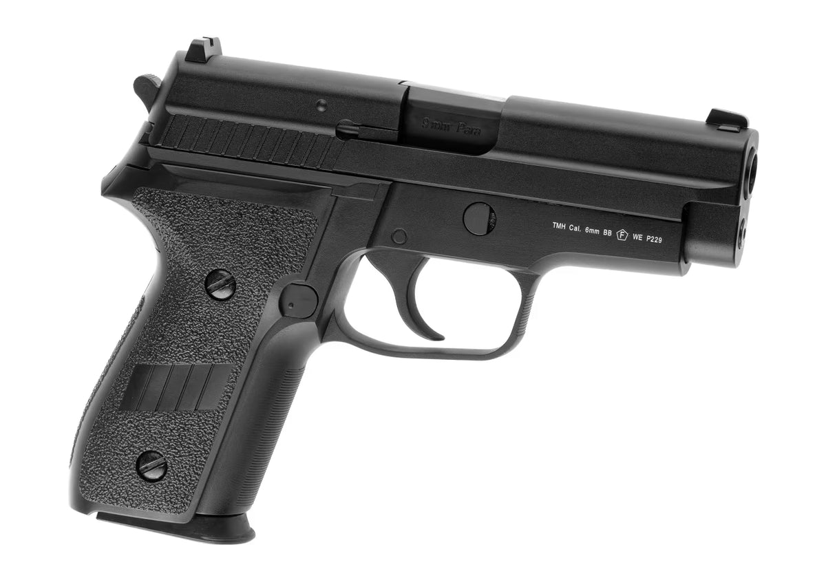 WE P229 Full Metal GBB Airsoft-Pistole – Schwarz