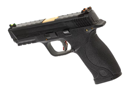 WE WET-05 BK Gold Barrel Metal Version GBB Airsoft-Pistole