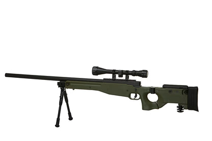 Well AW .338 (MB08) Upgraded Springer Scharfschützengewehr Set – OD (Olive Drab)
