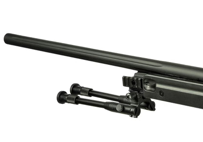 Well AW .338 (MB08) Upgraded Springer Scharfschützengewehr Set – Schwarz