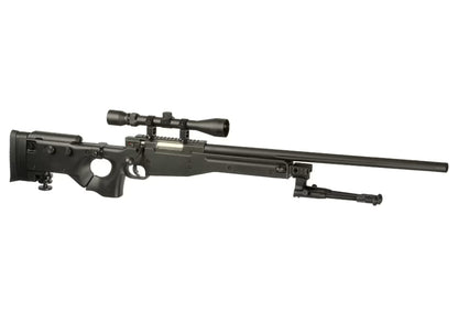 Well AW .338 (MB08) Upgraded Springer Scharfschützengewehr Set – Schwarz